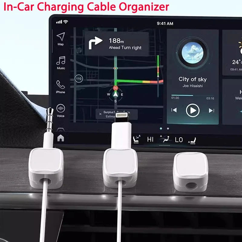 Organizador de Cables Magnético Adhesivo