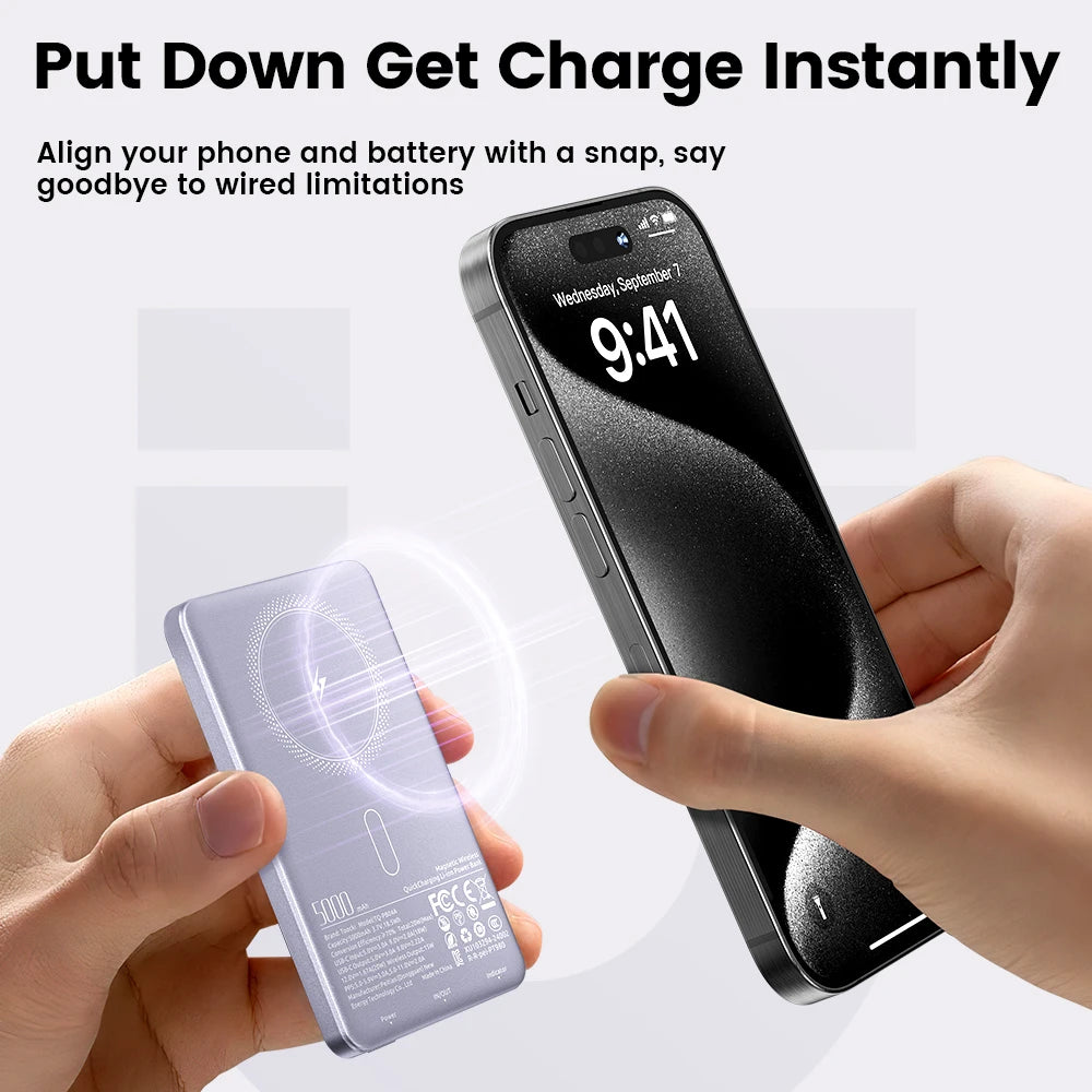PowerBank Magnético Inalámbrico Toocki — Compatible MagSafe