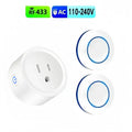 Enchufe Inteligente con Mando a Distancia Inalámbrico RF 433MHz