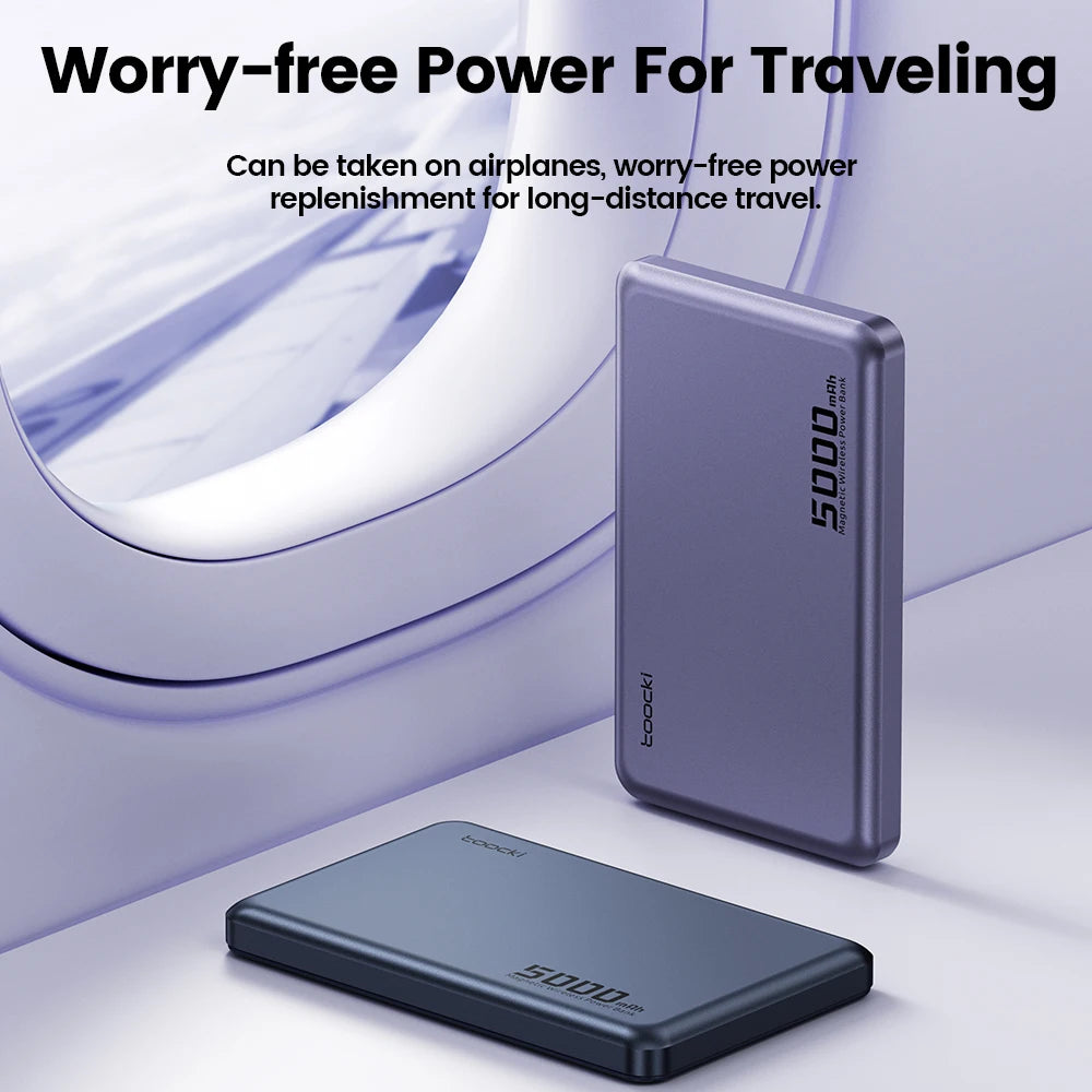 PowerBank Magnético Inalámbrico Toocki — Compatible MagSafe