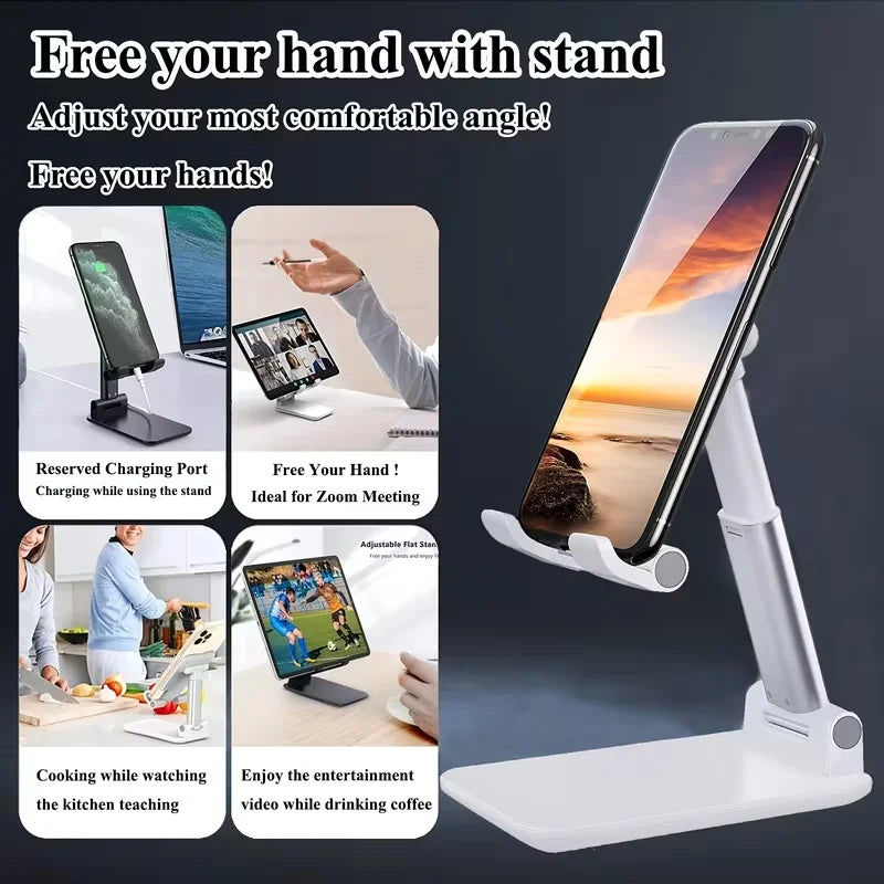 Soporte de Escritorio Ajustable para Móvil y Tablet