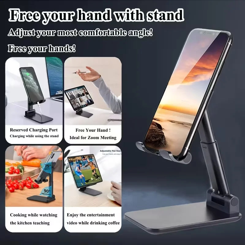 Soporte de Escritorio Ajustable para Móvil y Tablet