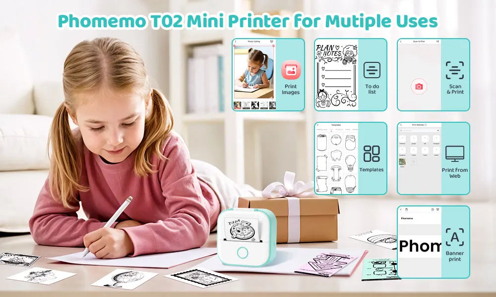 Impresora Térmica Portátil Phomemo T02